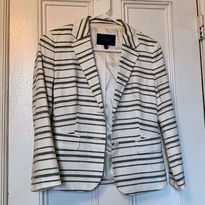 Banana Republic linen blend striped blazer